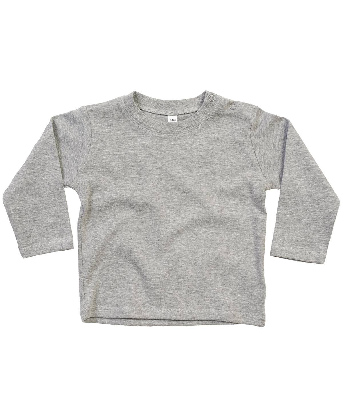 Heather Grey Melange - Baby long sleeve T