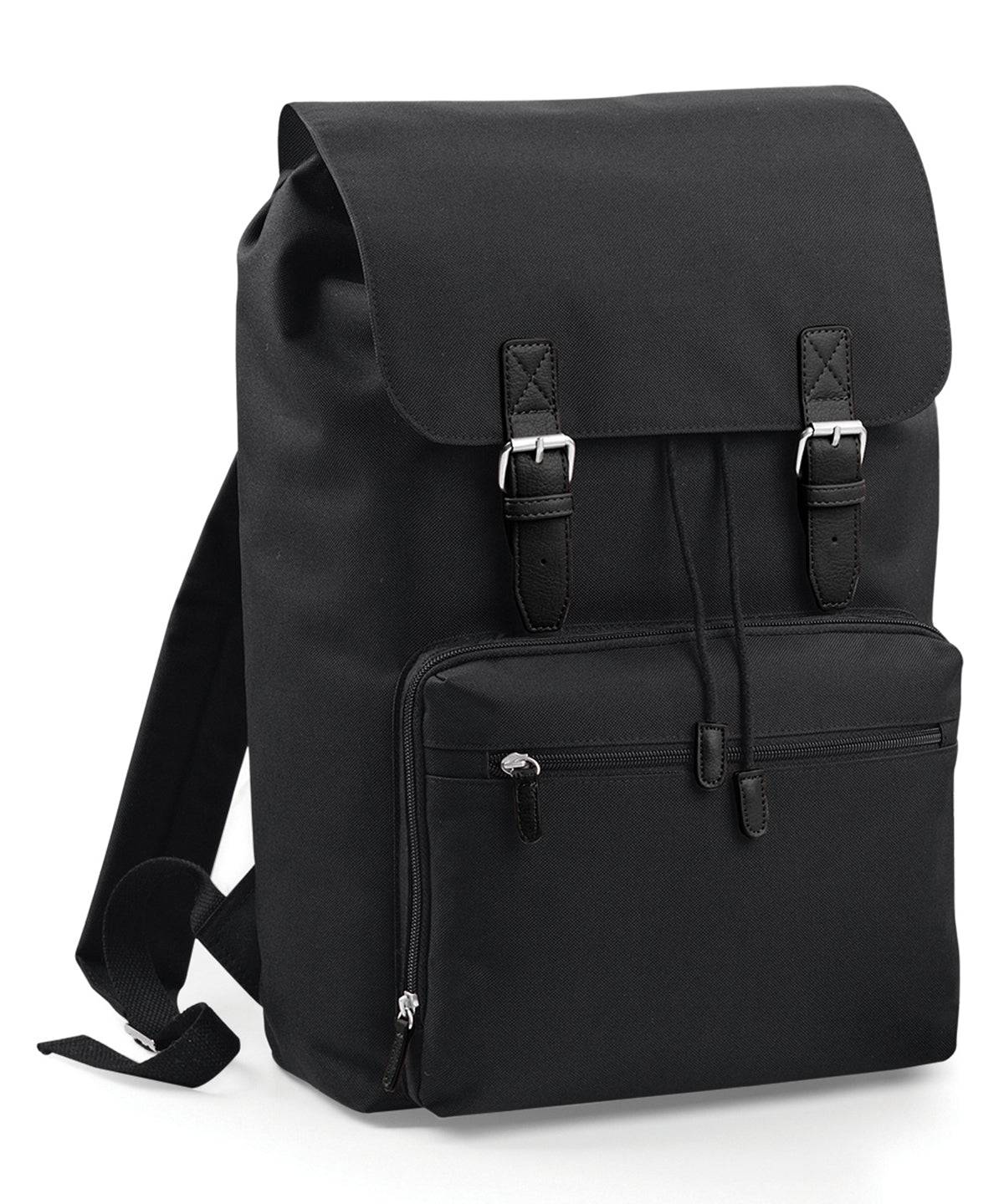 Black/Black - Vintage laptop backpack - Garment Supplies ¦ Embroidery & Print Services