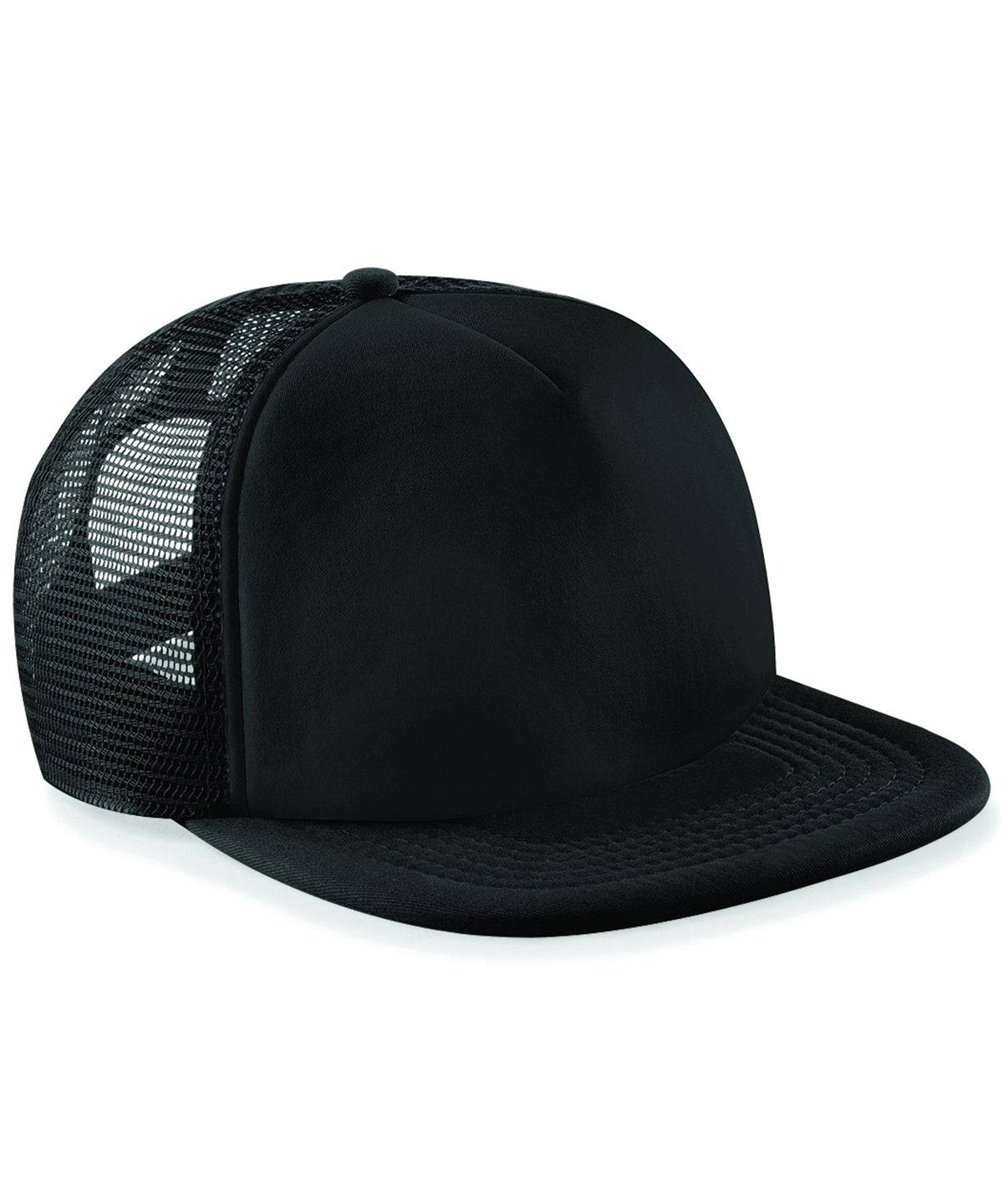 Black/Black - Vintage snapback trucker - Garment Supplies ¦ Embroidery & Print Services