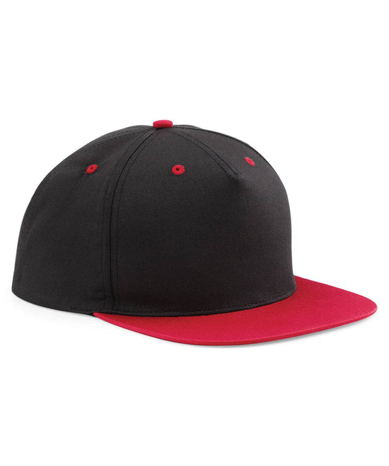 Black/Classic Red - 5-panel contrast snapback