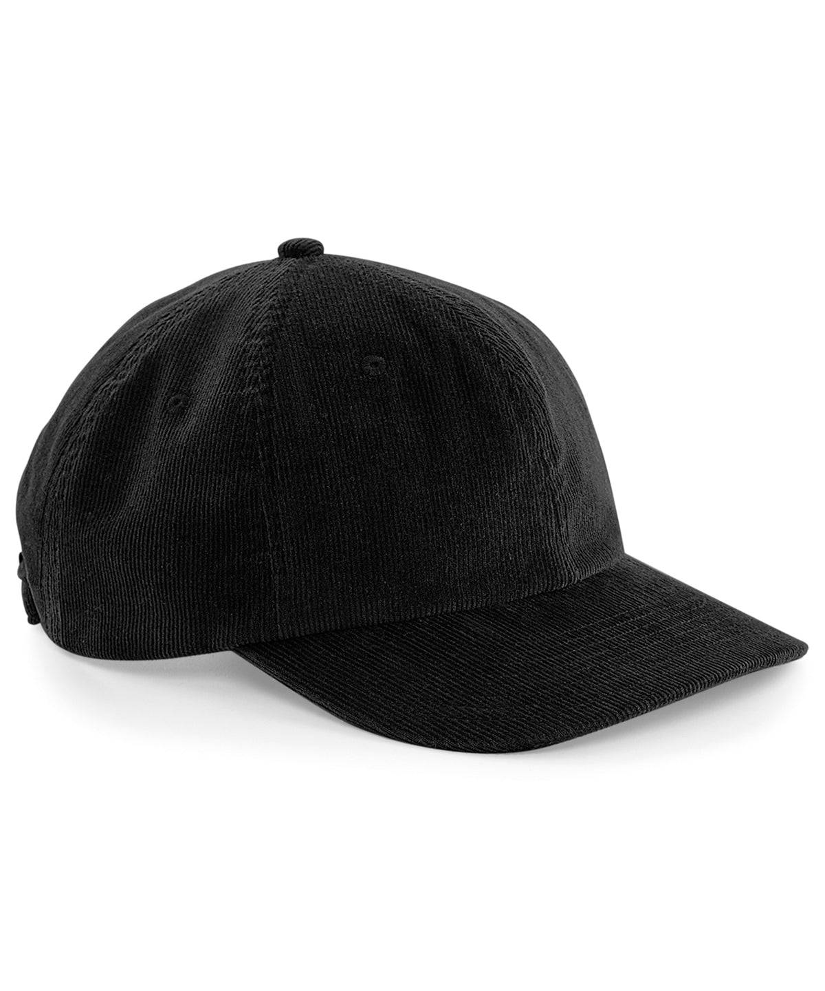 Black - Heritage cord cap - Garment Supplies ¦ Embroidery & Print Services