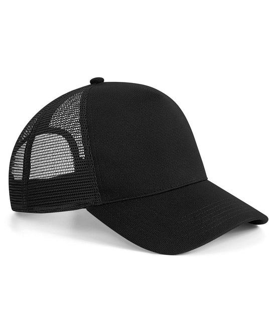 Black - Microknit snapback trucker