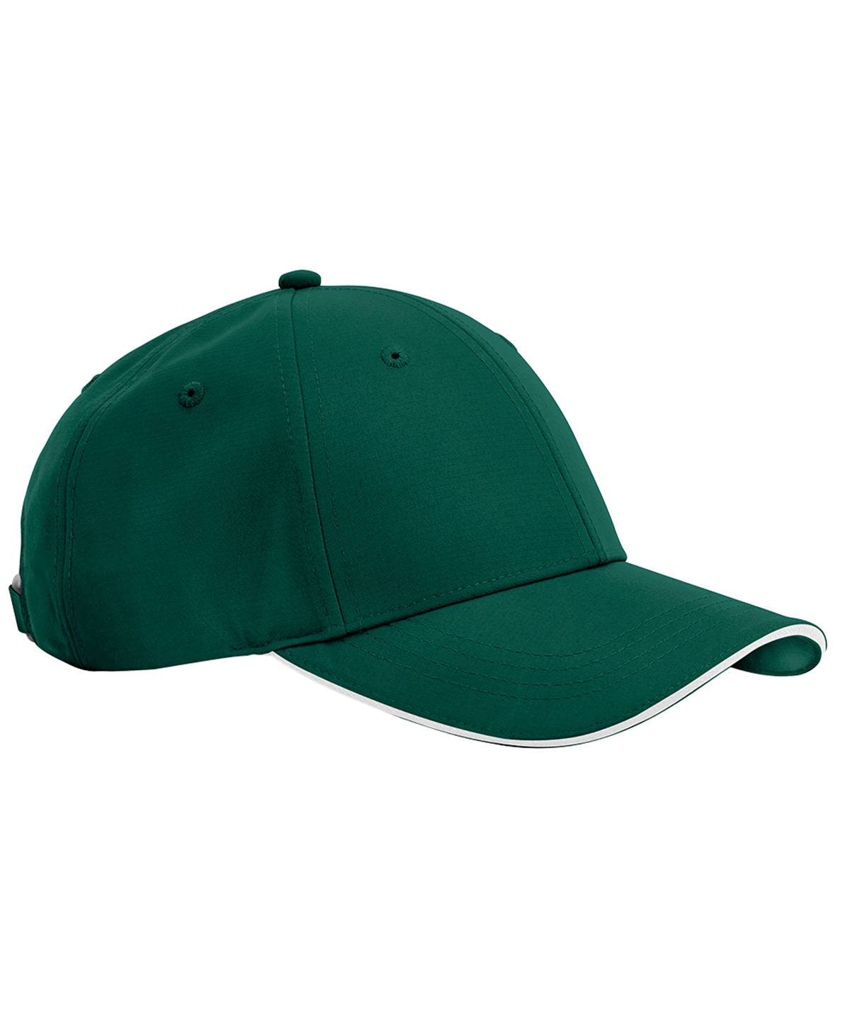 Bottle Green/White - Team sports-tech cap