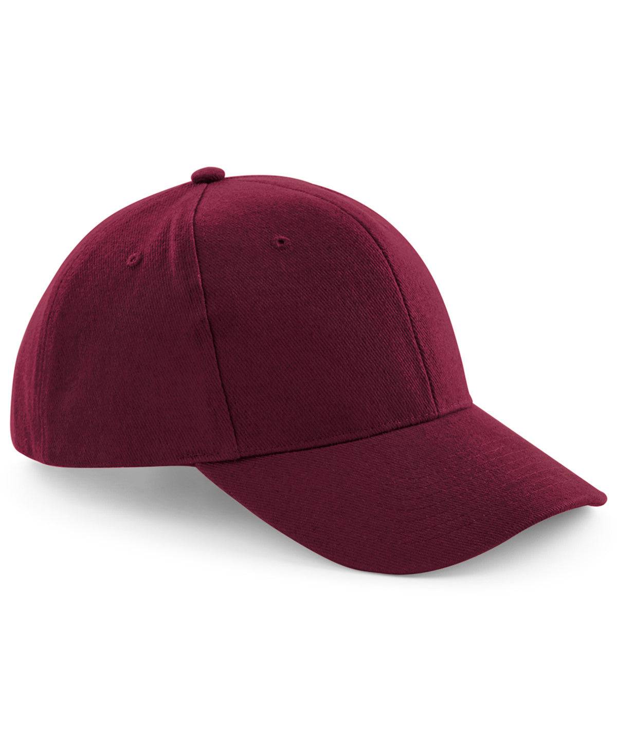 Burgundy - Pro-style heavy brushed cotton cap