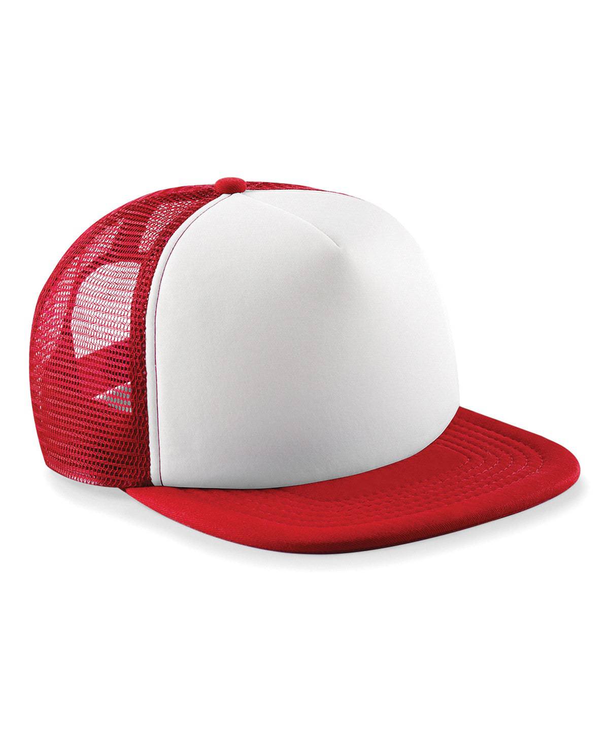 Classic Red/White - Junior vintage snapback trucker - Garment Supplies ¦ Embroidery & Print Services