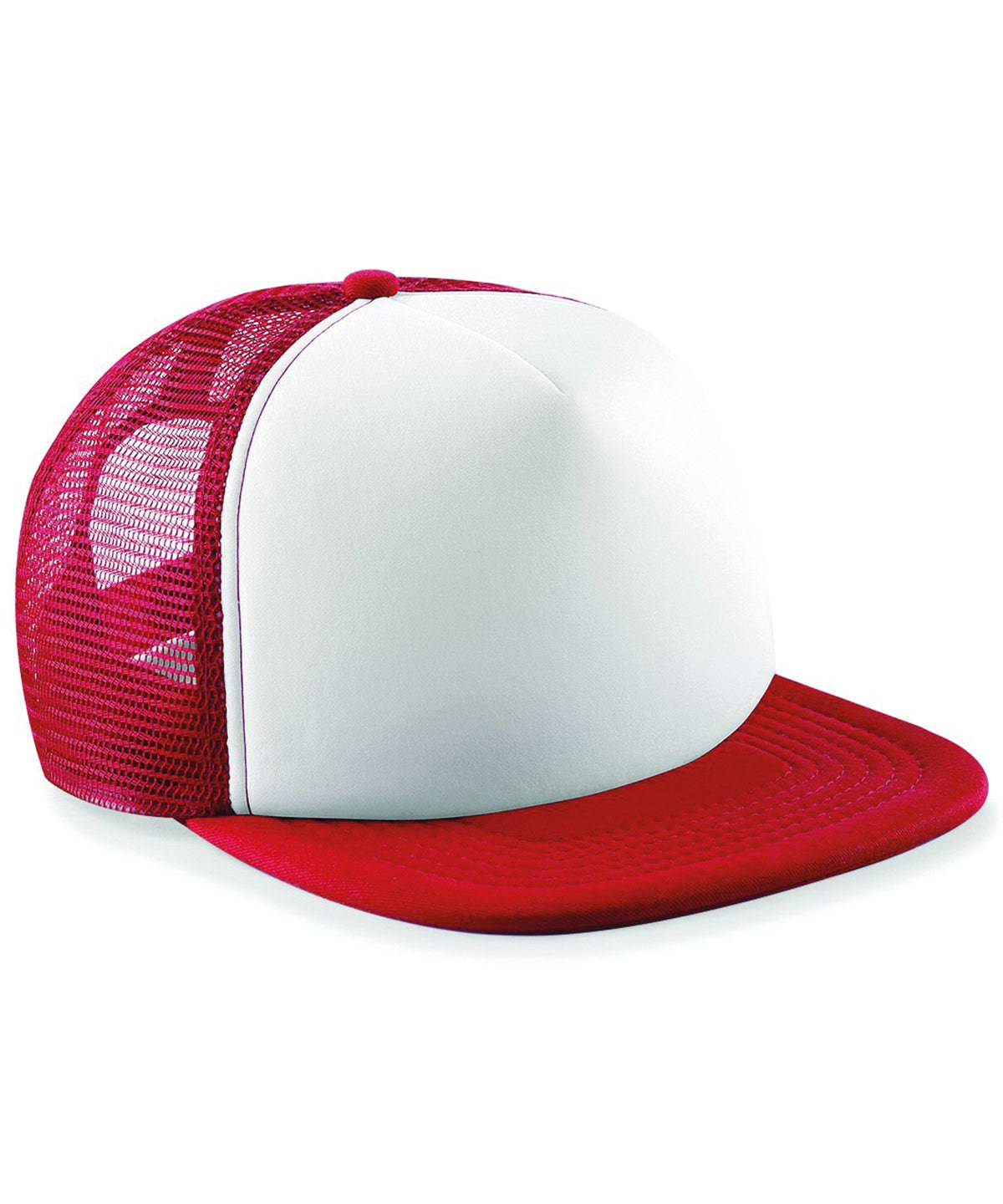 Classic Red/White - Vintage snapback trucker - Garment Supplies ¦ Embroidery & Print Services