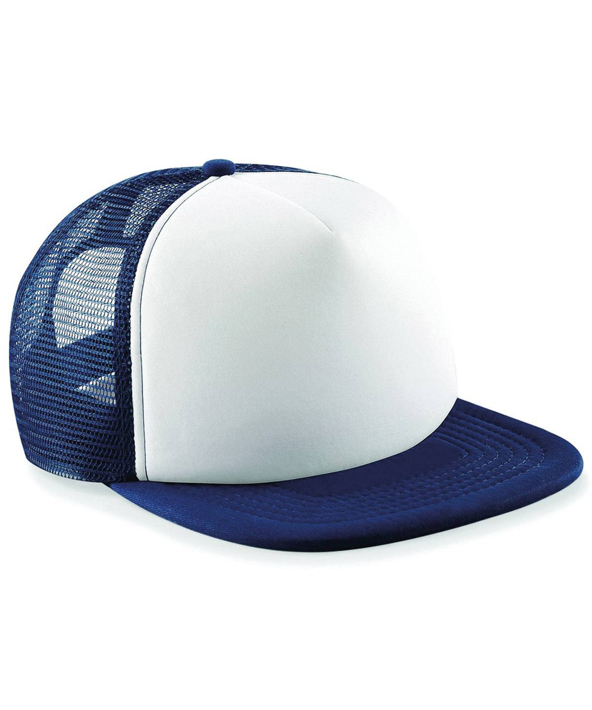 French Navy/White - Vintage snapback trucker - Garment Supplies ¦ Embroidery & Print Services