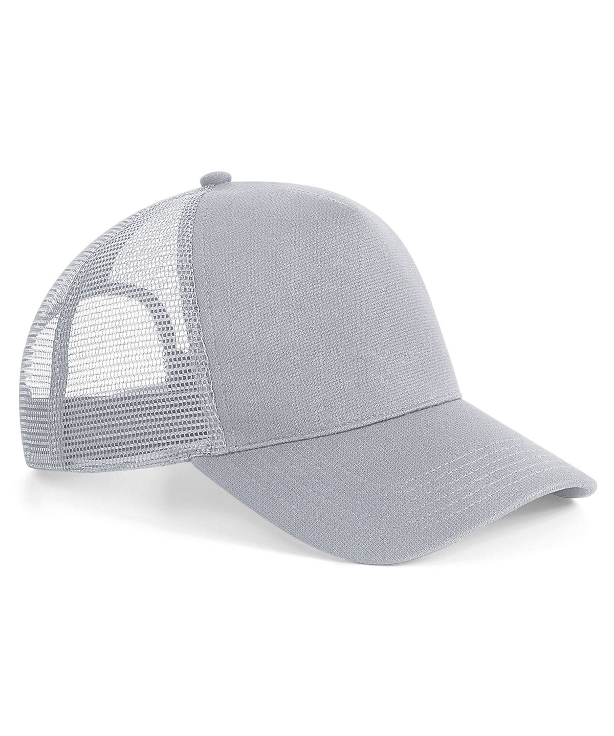 Light Grey - Microknit snapback trucker