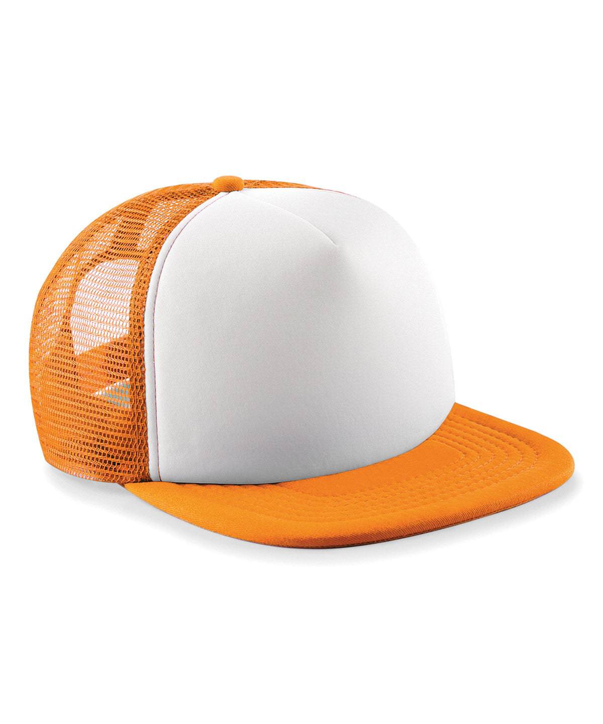 Orange/White - Junior vintage snapback trucker - Garment Supplies ¦ Embroidery & Print Services