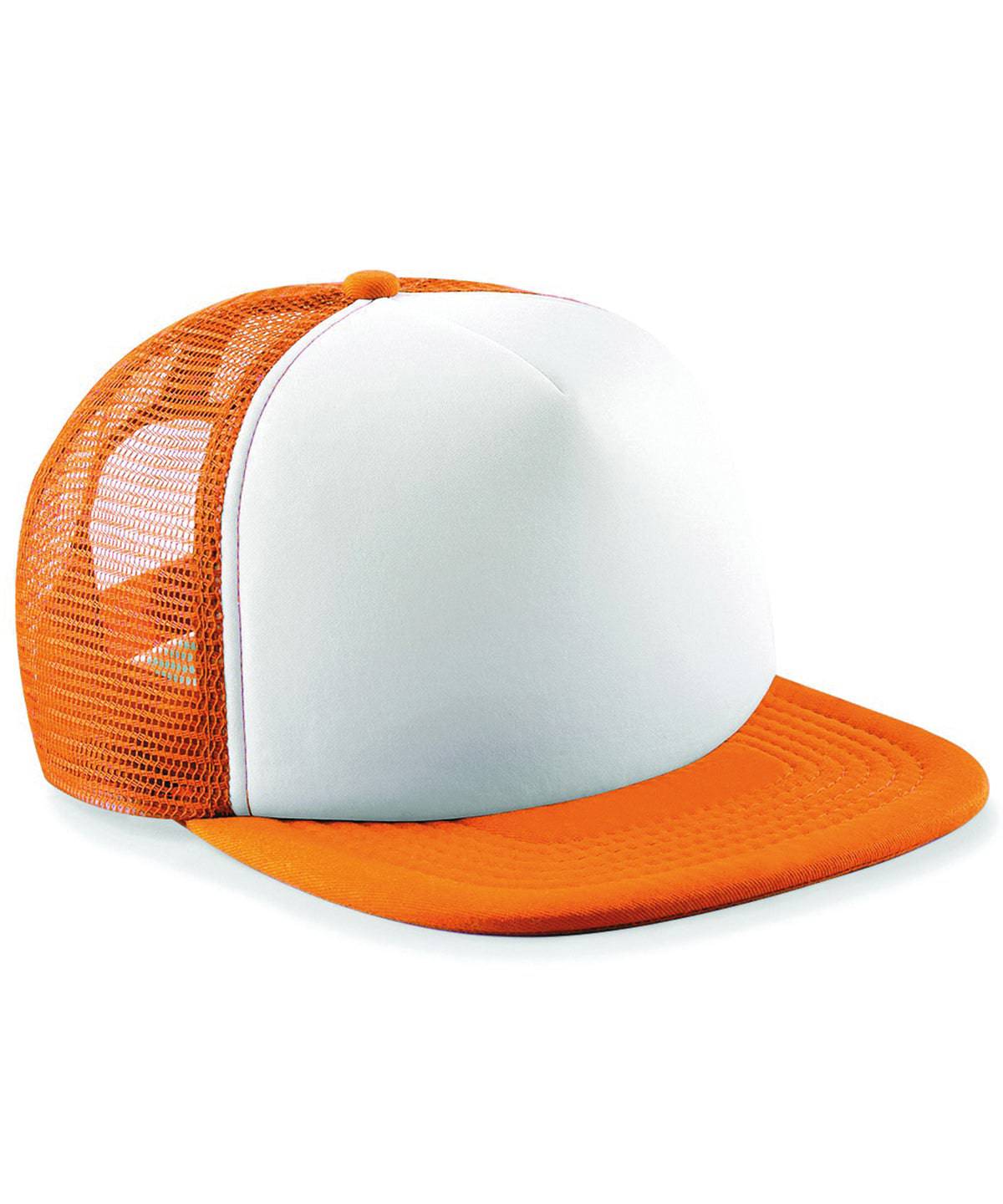 Orange/White - Vintage snapback trucker - Garment Supplies ¦ Embroidery & Print Services
