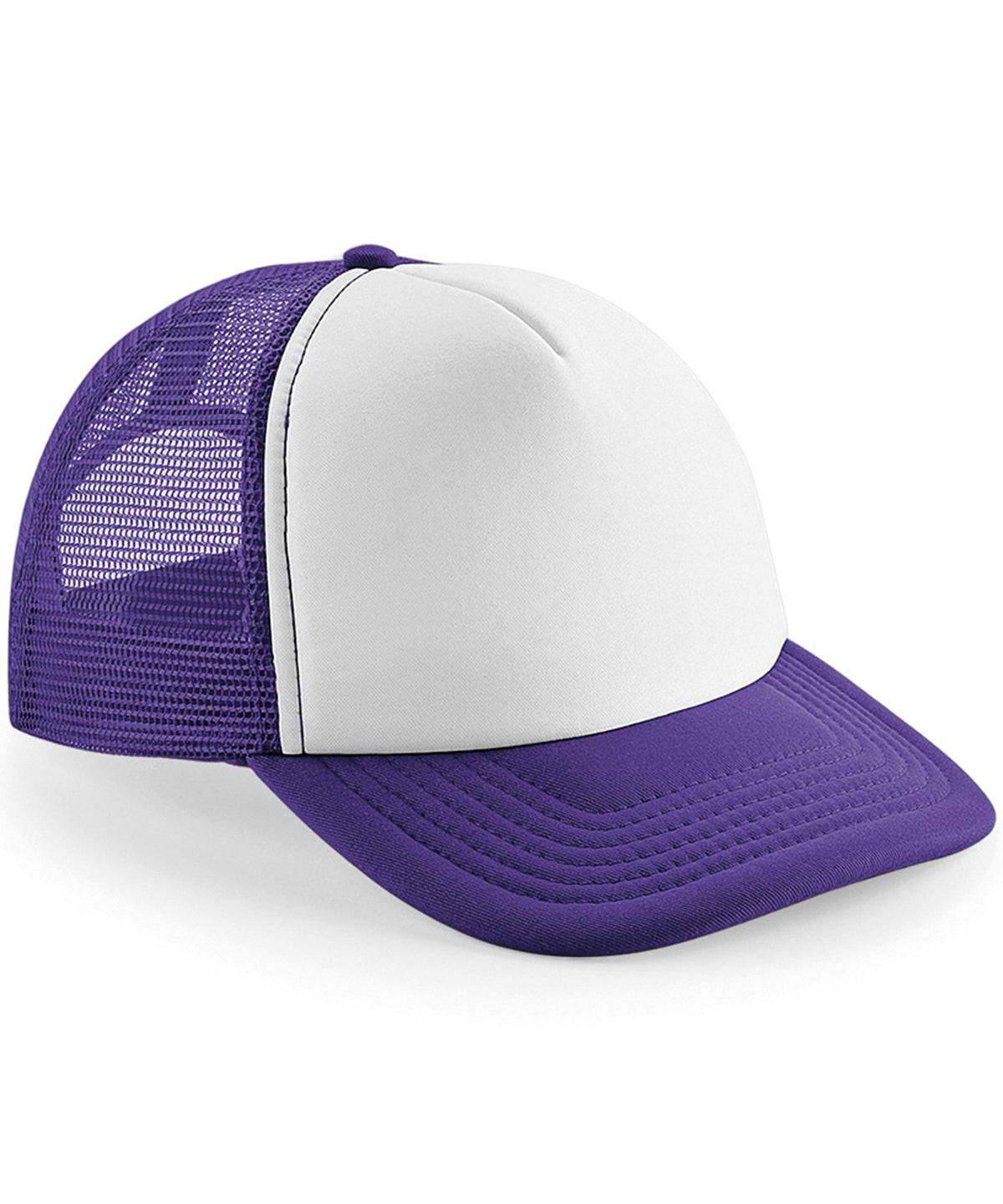 Purple/White - Vintage snapback trucker - Garment Supplies ¦ Embroidery & Print Services