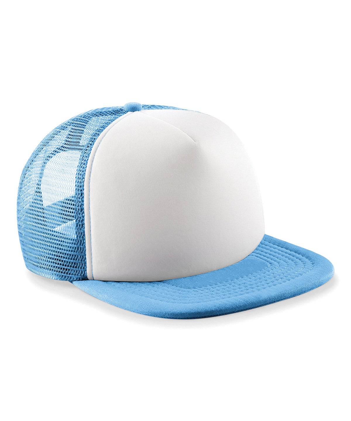 Sky Blue/White - Junior vintage snapback trucker - Garment Supplies ¦ Embroidery & Print Services