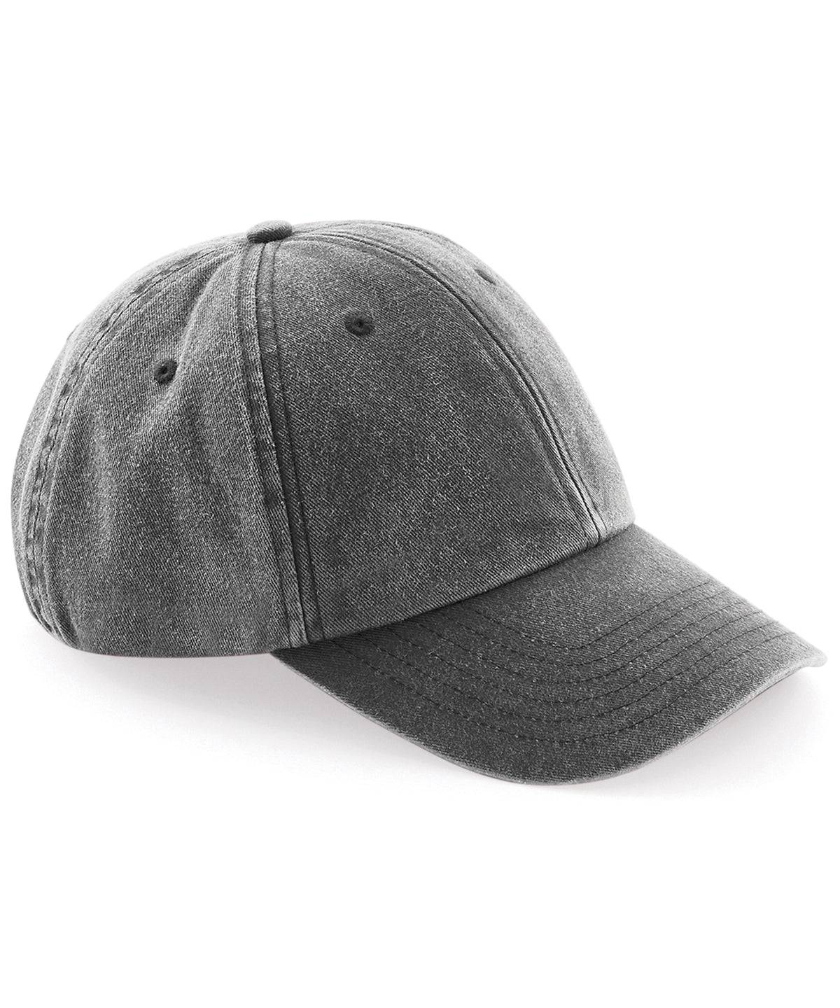 Vintage Black - Low-profile vintage cap - Garment Supplies ¦ Embroidery & Print Services