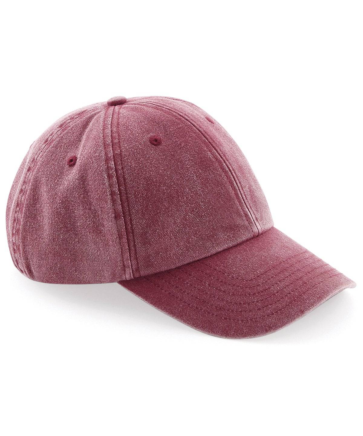Vintage Red - Low-profile vintage cap - Garment Supplies ¦ Embroidery & Print Services