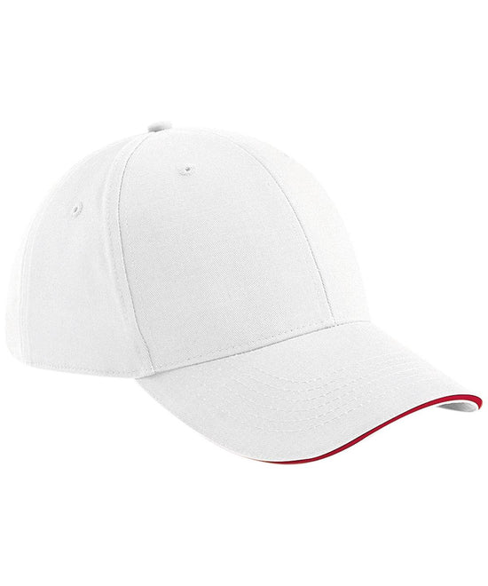 White/Classic Red - Athleisure 6-panel cap