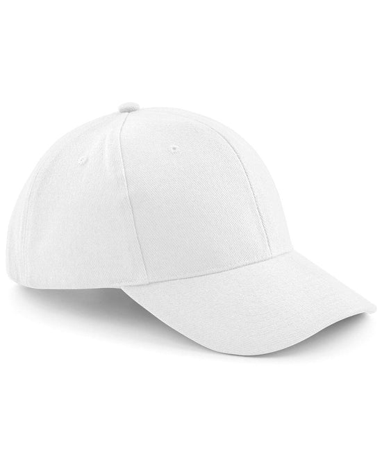 White - Pro-style heavy brushed cotton cap