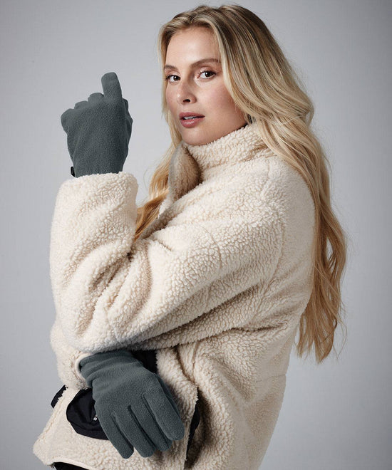 French Navy - Recycled fleece gloves