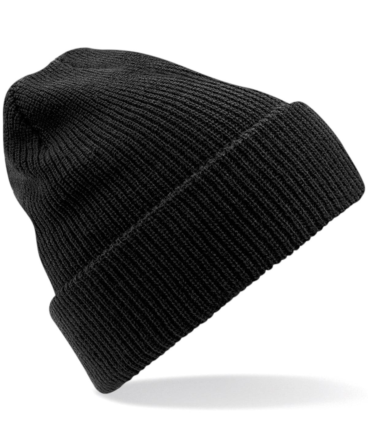 Black - Heritage beanie - Garment Supplies ¦ Embroidery & Print Services