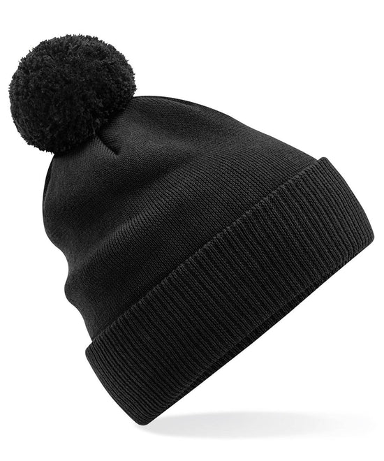 Load image into Gallery viewer, Black - Organic cotton Snowstar® beanie
