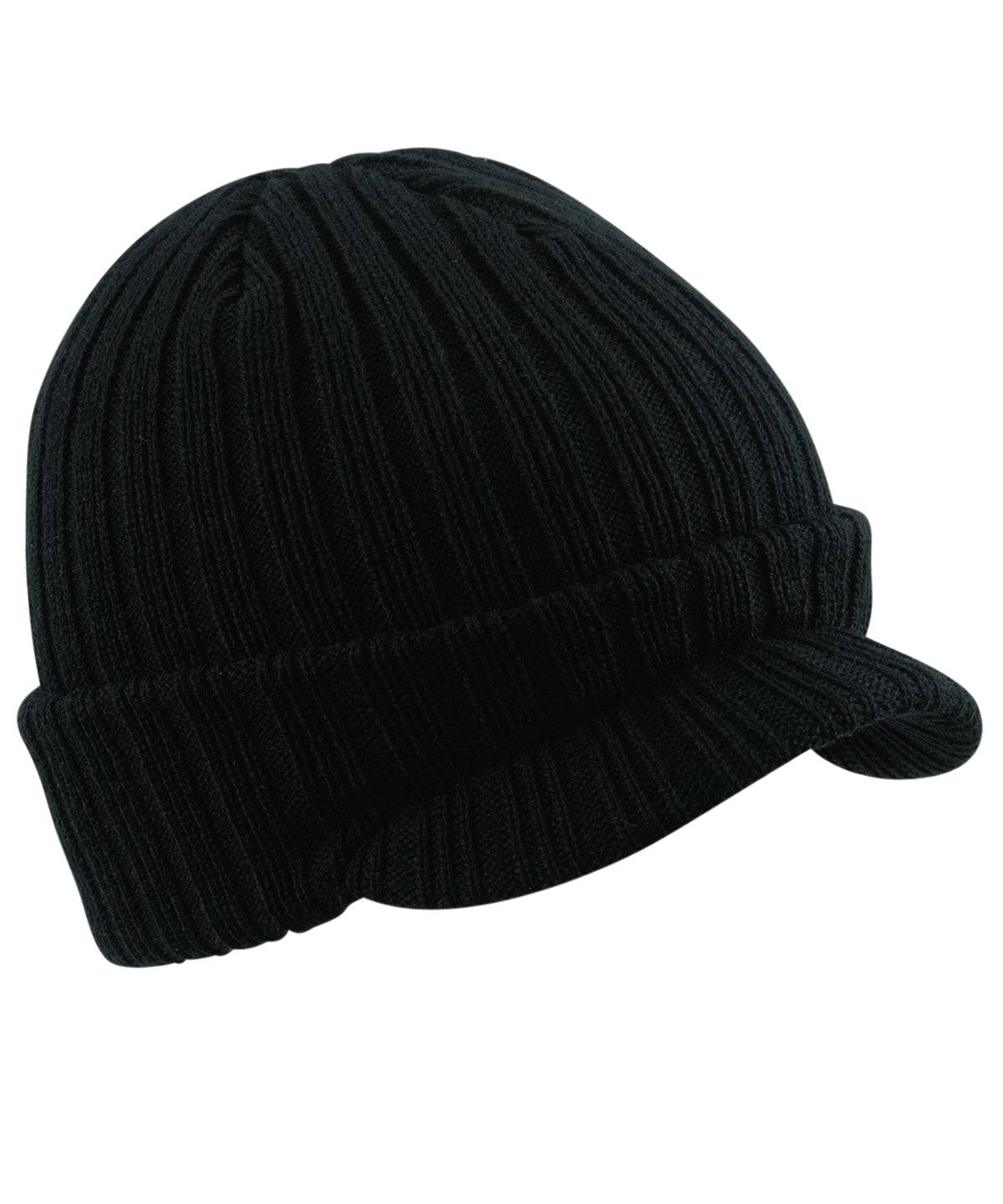 Noir - Bonnet à visière