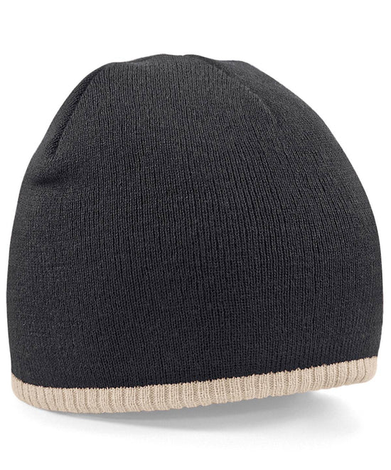 Black/Stone - Bonnet à enfiler bicolore