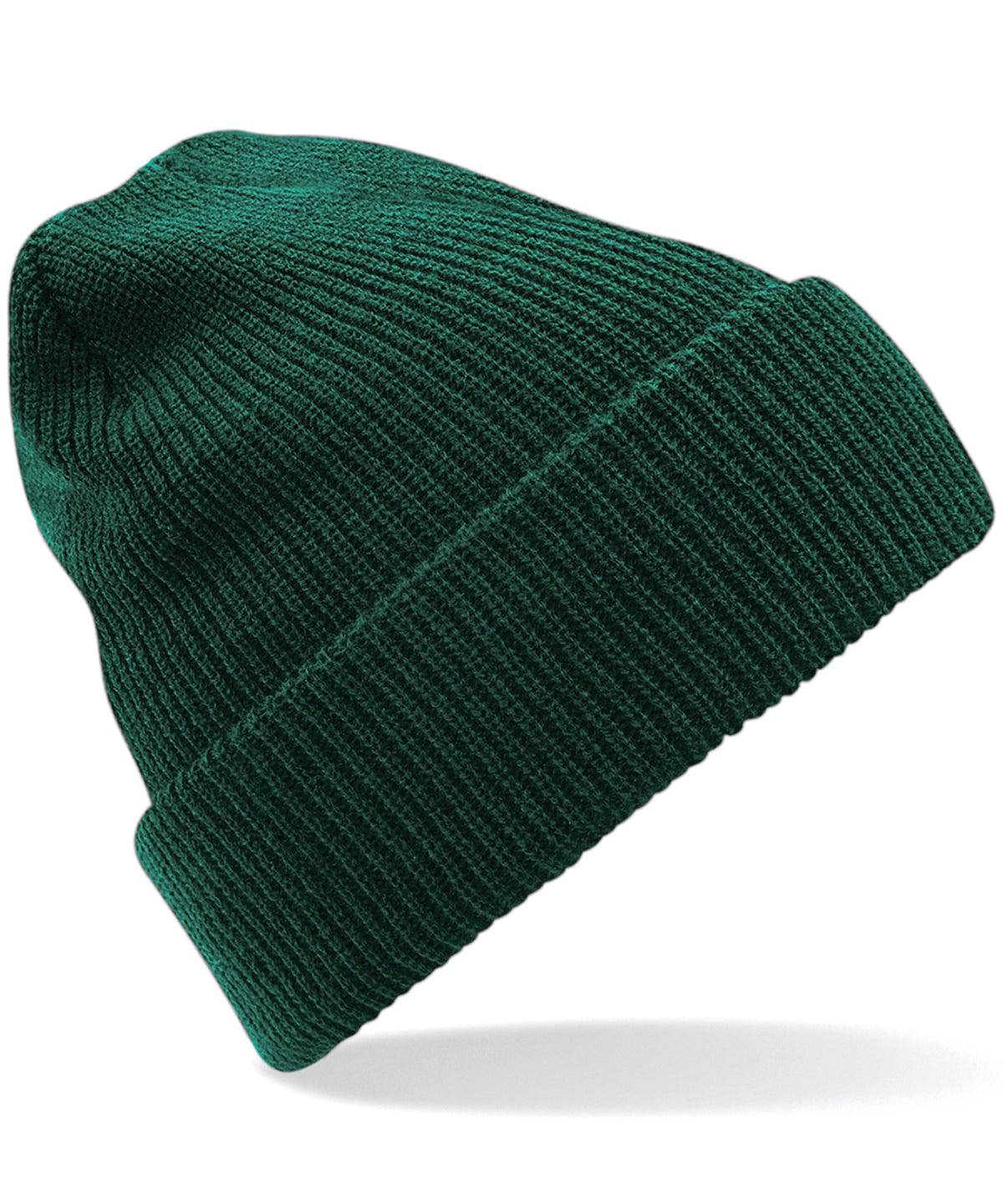 Bottle Green - Heritage beanie - Garment Supplies ¦ Embroidery & Print Services