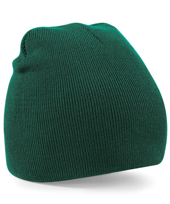 Load image into Gallery viewer, Bottle Green - Two-tone pull-on beanie
