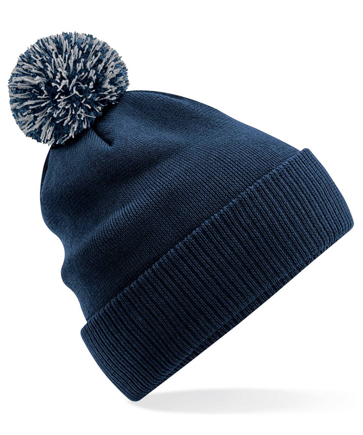 Load image into Gallery viewer, French Navy/Light Grey - Recycled Snowstar® beanie
