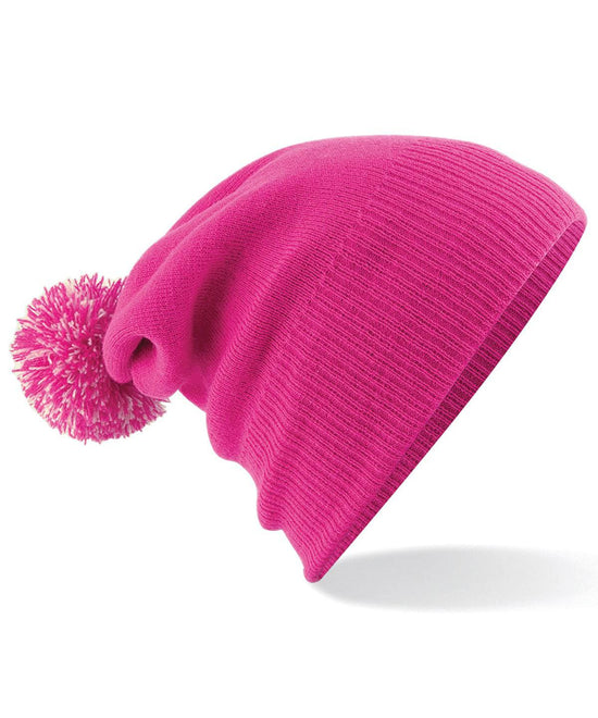 Fuchsia/Off White - Junior snowstar® beanie