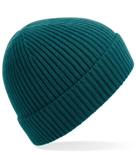 Ocean Green - Engineered knit ribbed beanie