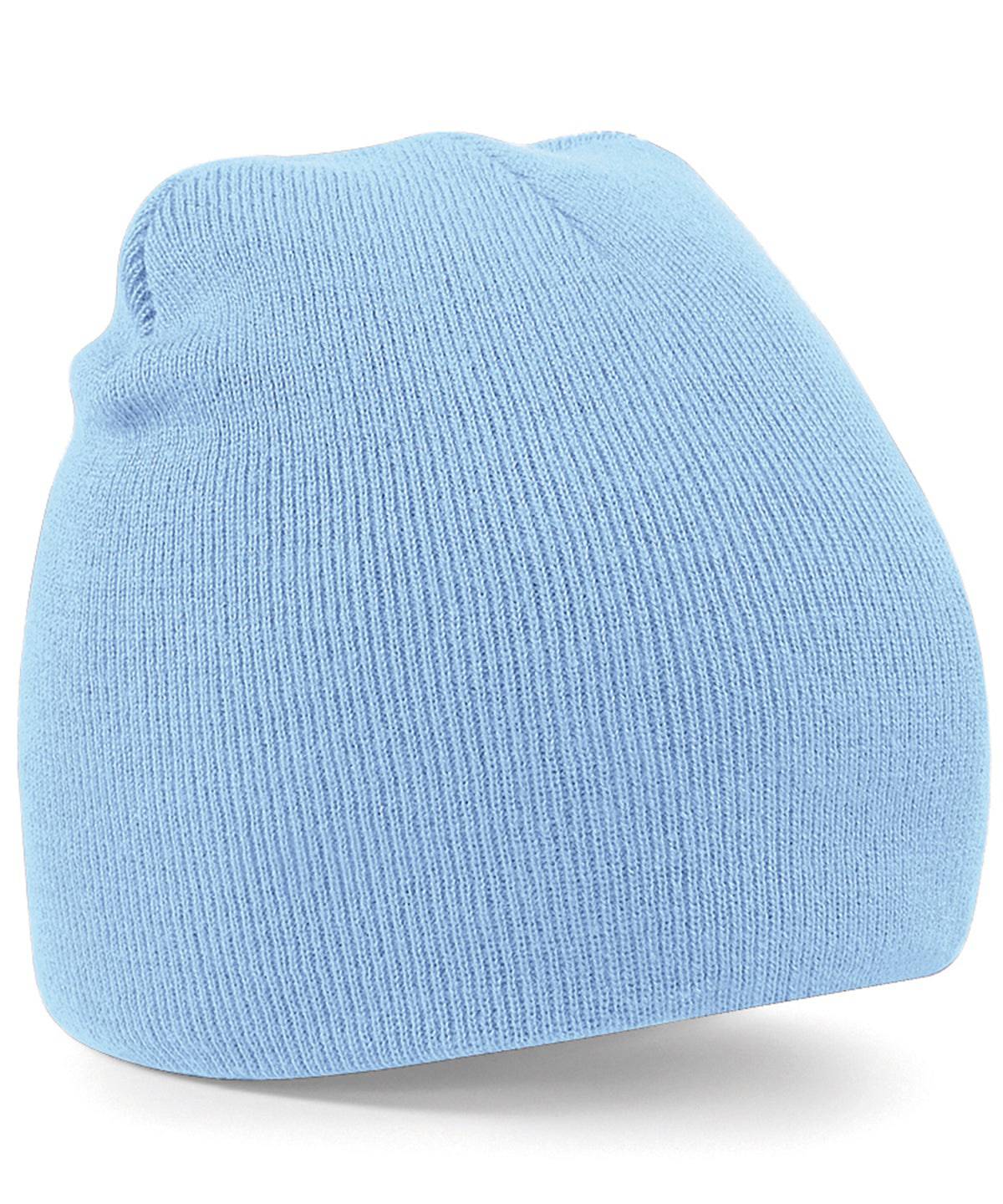 Sky Blue - Two-tone pull-on beanie