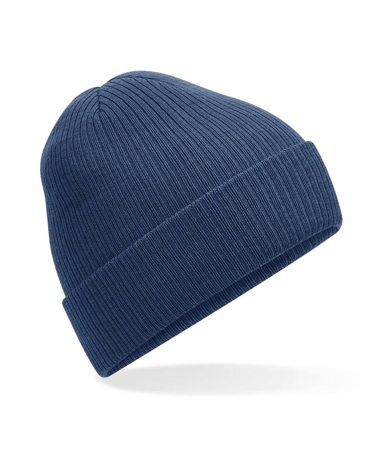 Steel Blue - Polylana® ribbed beanie