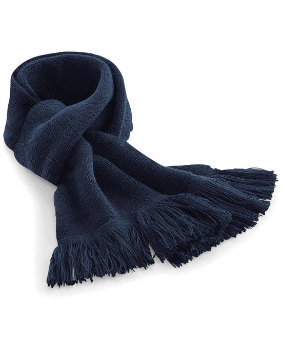 French Navy - Classic knitted scarf