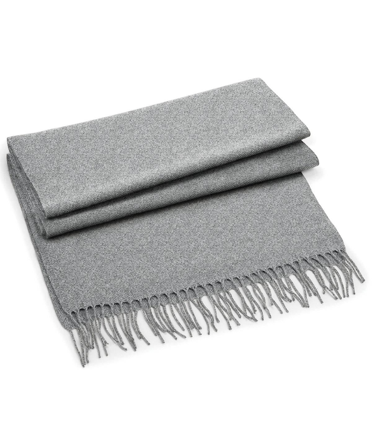 Heather Grey - Classic woven scarf - Garment Supplies ¦ Embroidery & Print Services