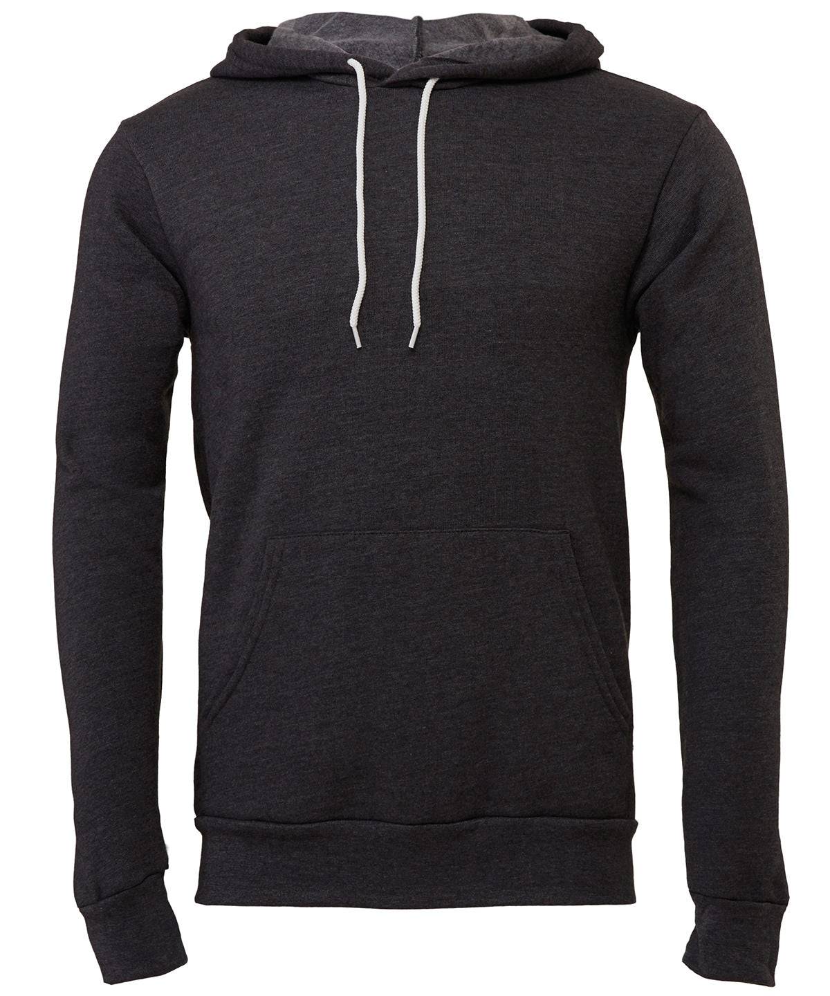 Dark Grey Heather - Unisex polycotton fleece pullover hoodie