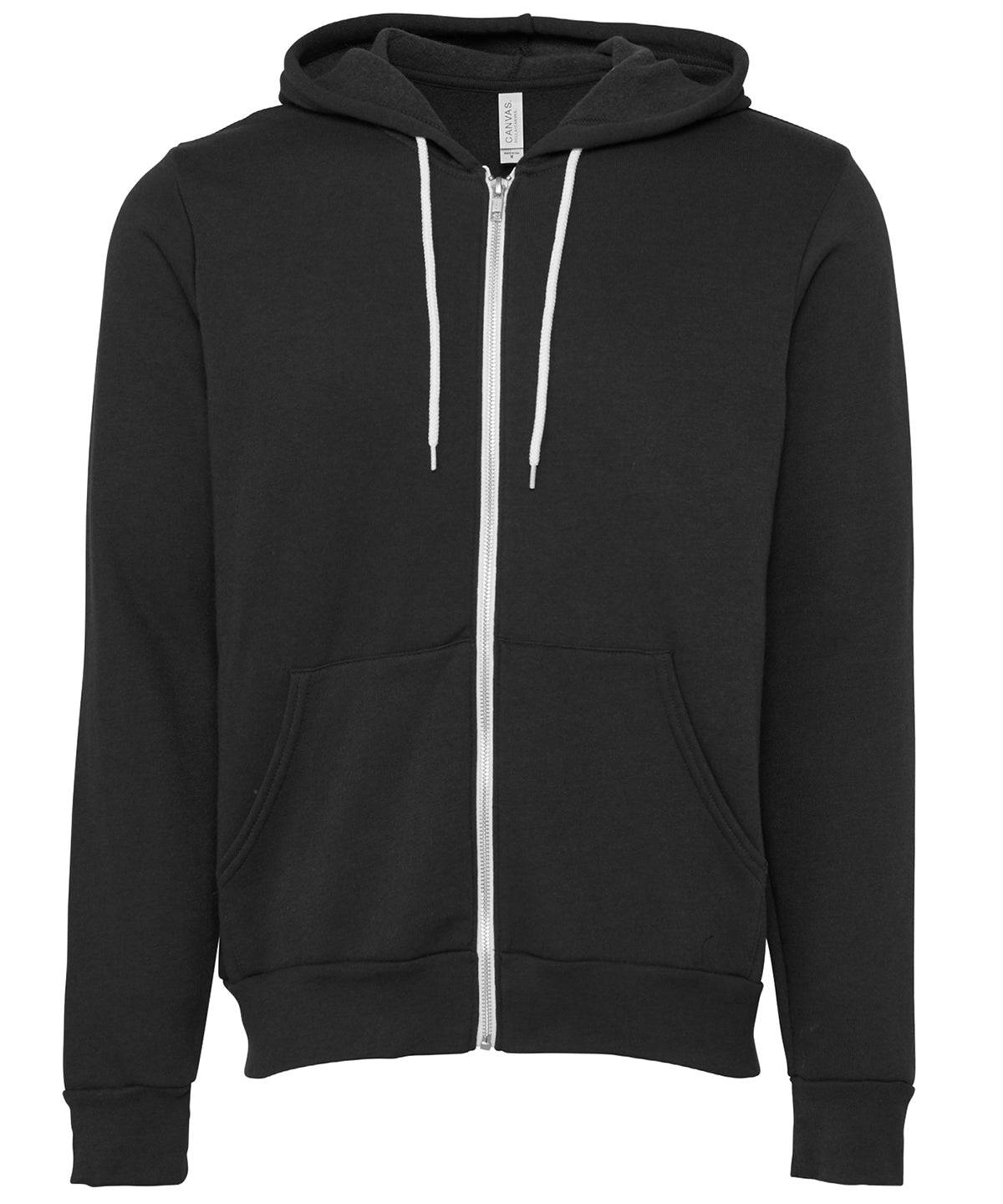 DTG Dark Grey - Unisex polycotton fleece full-zip hoodie