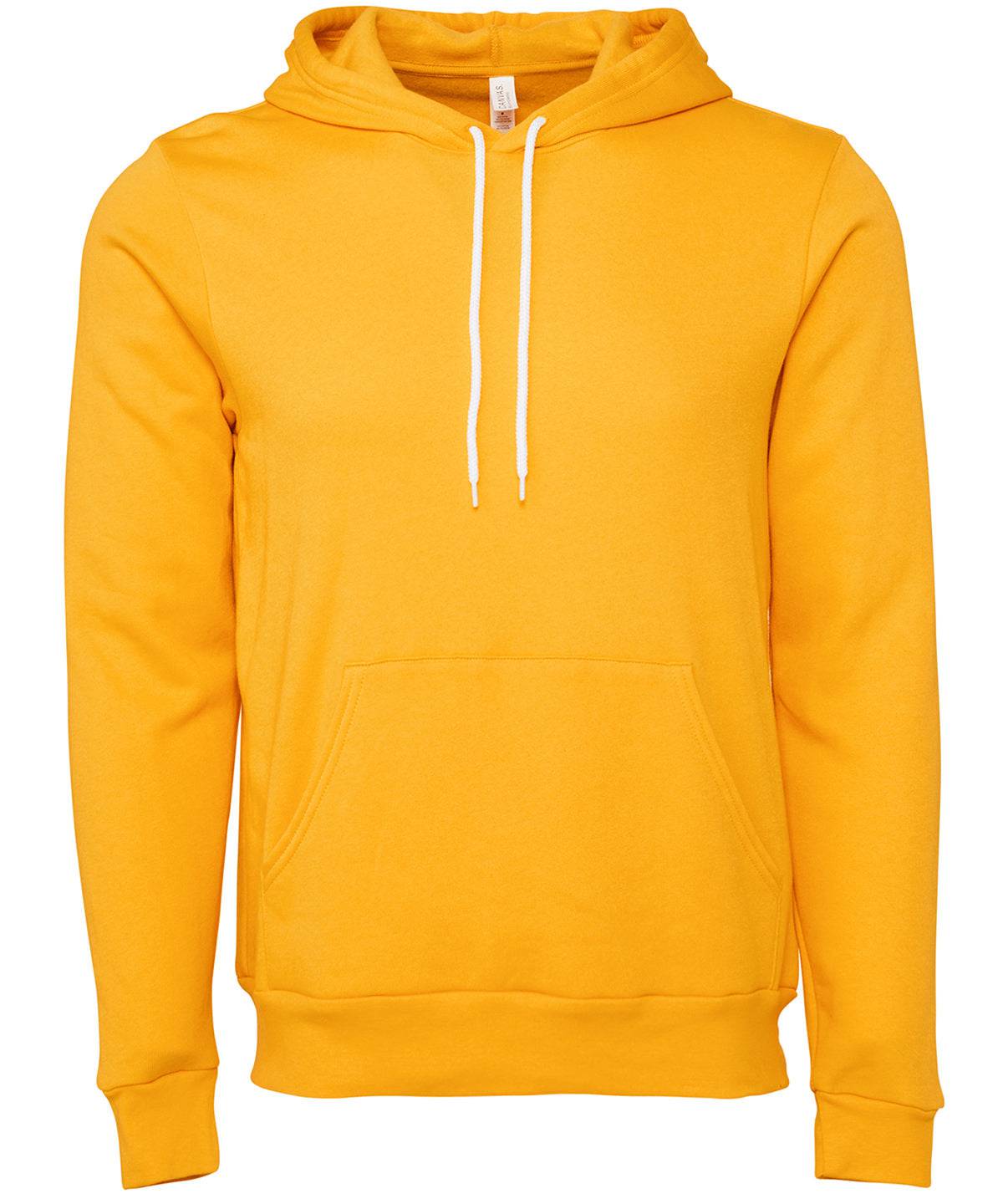 Gold - Unisex polycotton fleece pullover hoodie