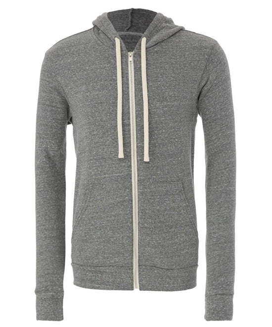 Grey Triblend - Unisex triblend full zip hoodie