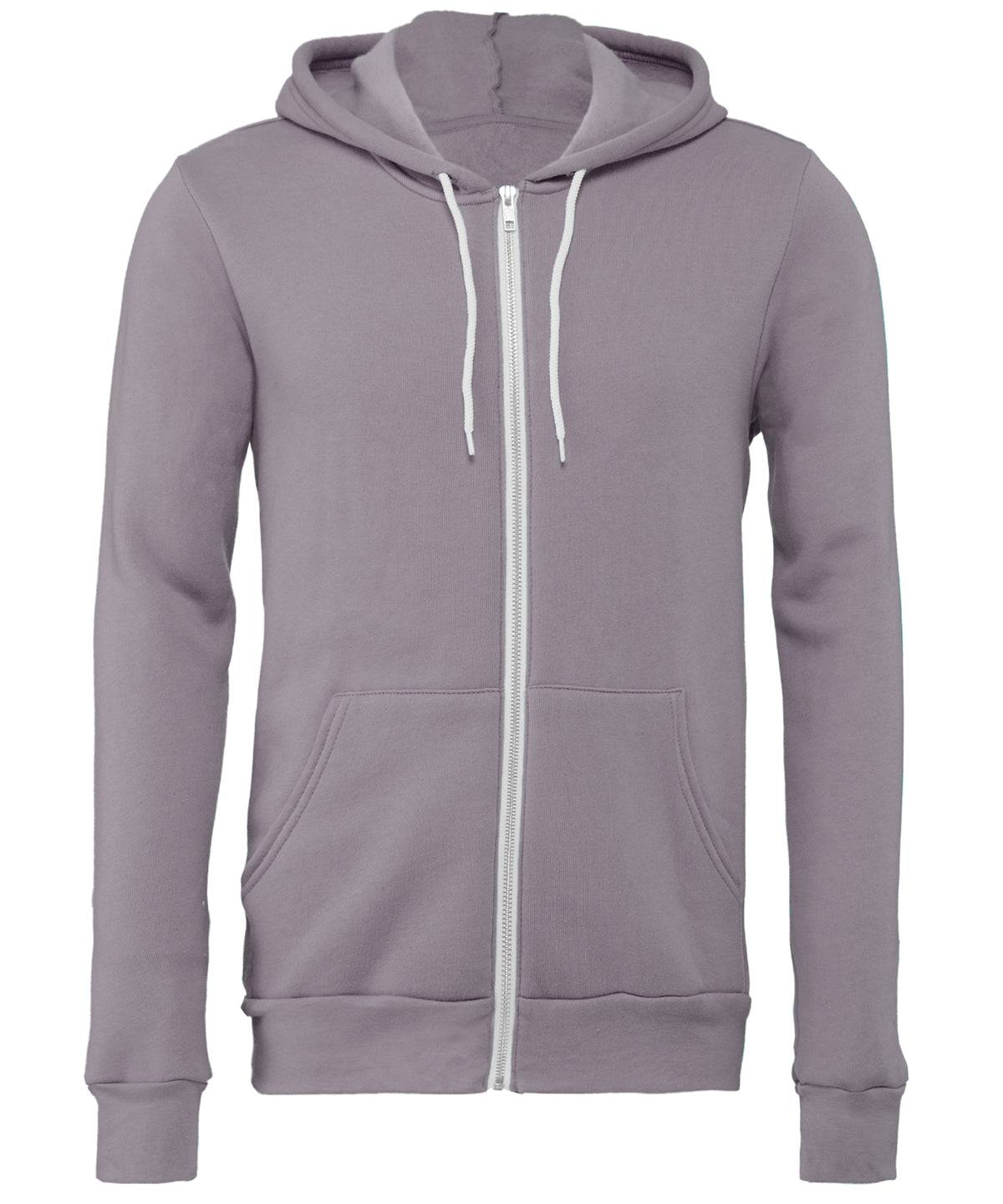 Storm - Unisex polycotton fleece full-zip hoodie