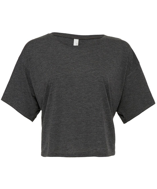 Dark Grey Heather - Flowy boxy t-shirt