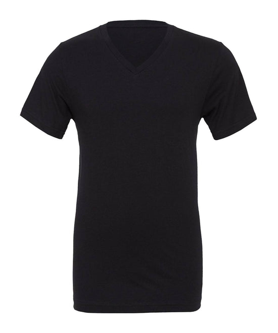 Black - Unisex Jersey v-neck t-shirt