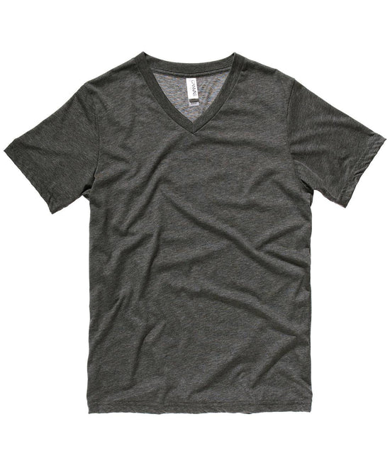 Dark Grey Heather - Unisex Jersey v-neck t-shirt