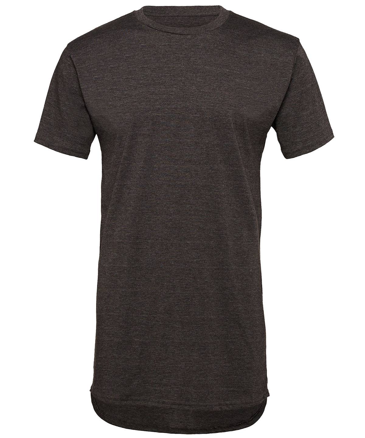 Dark Grey Heather - Unisex long body urban t-shirt