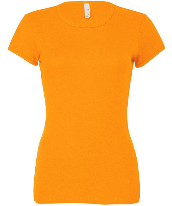 OrangeSorbet - Baby rib short sleeve crew neck t-shirt