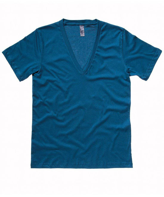 Deep Teal - Unisex Jersey deep v-neck t-shirt