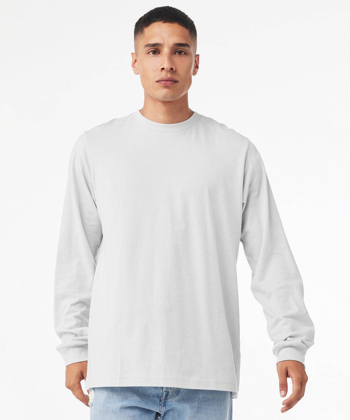 White - Unisex Jersey long sleeve tee