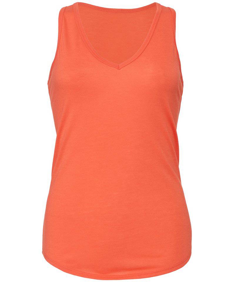 Coral - Flowy v-neck tank top