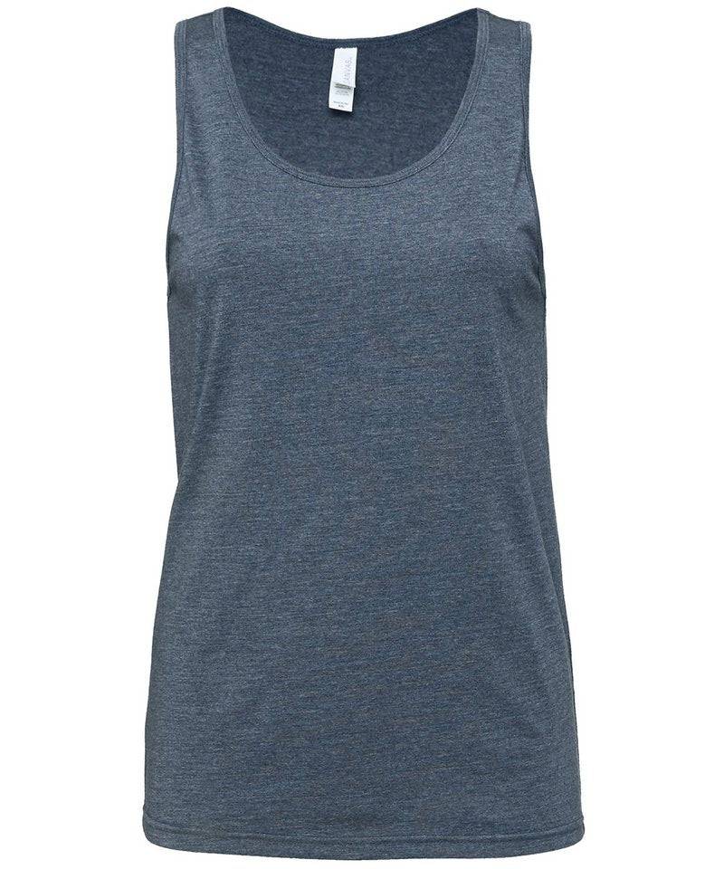 Heather Navy - Jersey-Tanktop für Unisex
