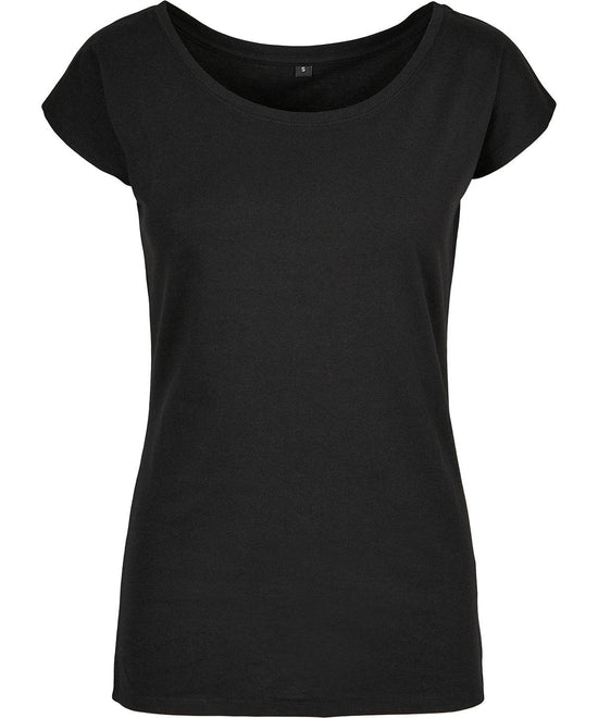 Black - Women's wide neck tee