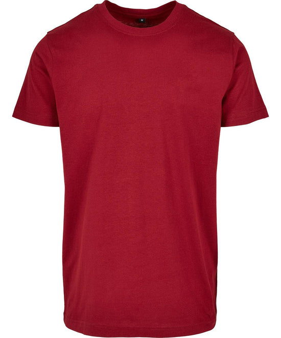 Burgundy - Basic round neck tee